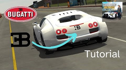 How to make Bugatti logo in car parking multiplayer