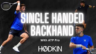 Single handed backhand with ATP Pro