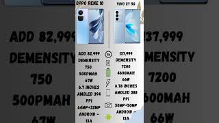 oppo reno10 VS Vivov27 5G  details comparison #shorts #youtubeshorts #mobile