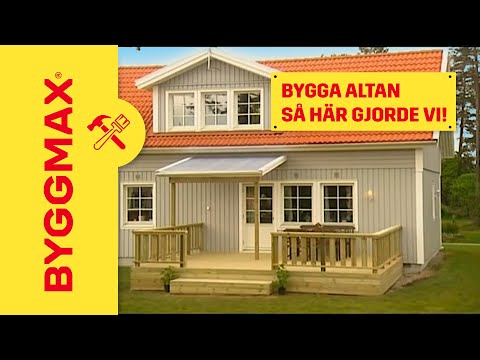 Byggmax tipsar, bygga altan (lär dig smarta lösningar) youtube