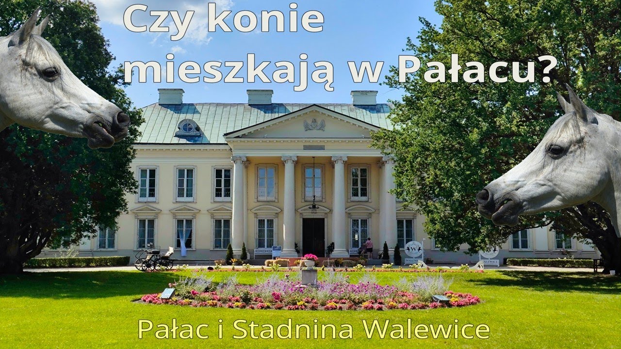 Pałac i Stadnina Koni Walewice z drona w 4K