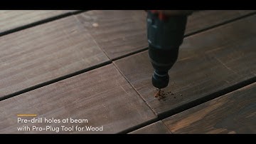 Installing Kebony decking boards with the Pro Plug system