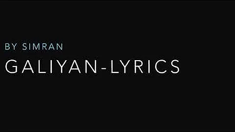 Teri galliyan lyrics