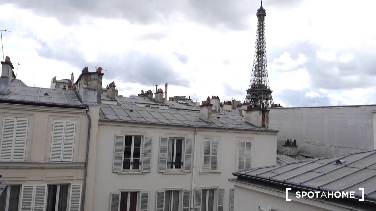 Elegant 1bedroom apartment with dryer for rent near Eiffel Tower in