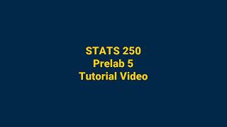 Prelab 5: Working with Categorical Data