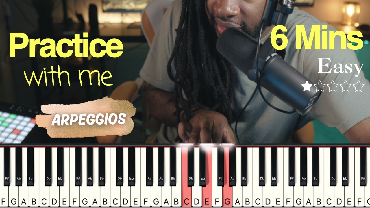 Давайте вместе попрактикуемся в игре арпеджио | Тренировка навыков игры на фортепиано