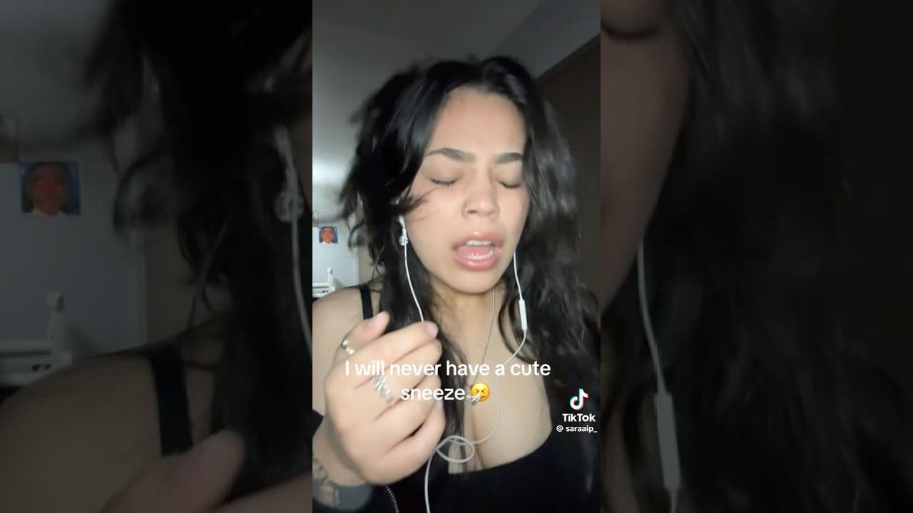 loud stifled sneezes