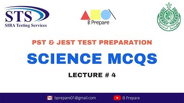 PST | JEST Test Preparation (SCIENCE MCQs Lecture 4)