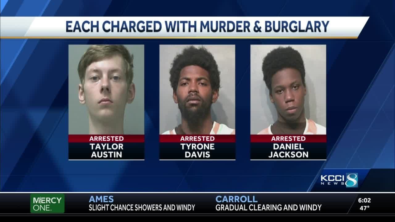 3 men charged with first-degree murder in Des Moines stabbing