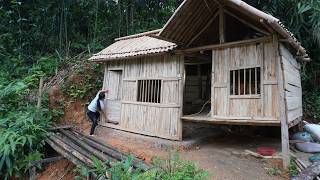 TIMELAPSE : Journey of 2 Year Alone Builds Wooden House In The Forest - START TO FINISH - FULL VIDEO