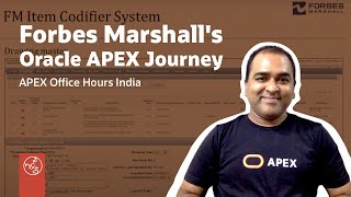 Forbes Marshall's Oracle APEX Journey screenshot 2