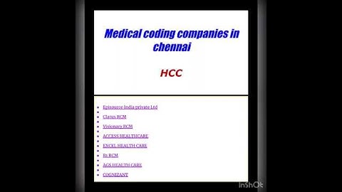 Medical coding jobs for HCC CODING In chennai