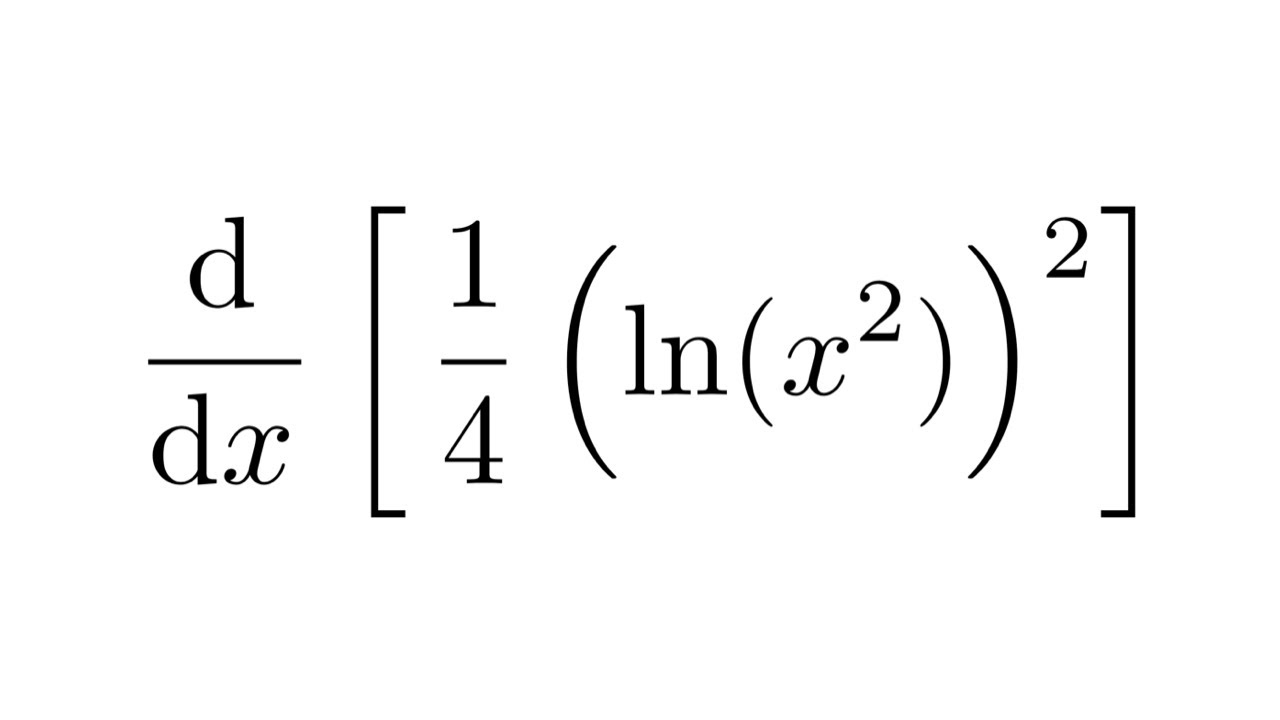 Derivative Of 1 4 ln x 2 2 YouTube derivative-of-1-4-ln-x-2-2-youtube