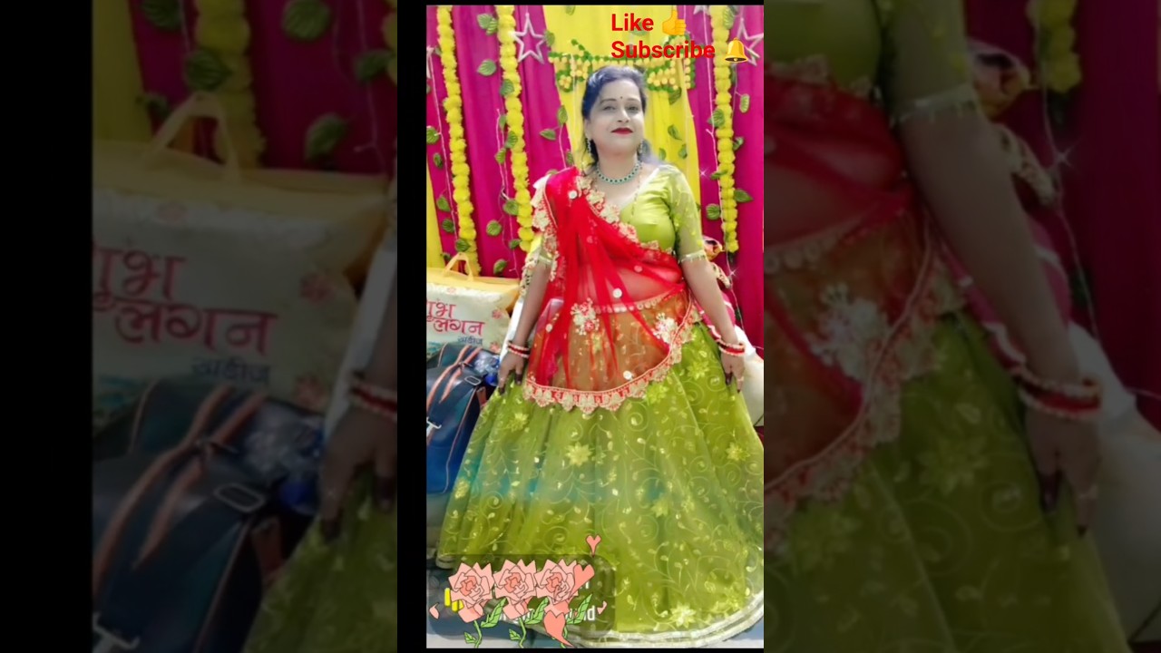 नेट साड़ी से बने ब्यूटीफुल लहंगा चोली