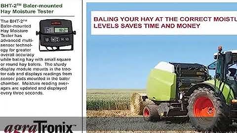Agratronix BHT-2 Advanced Baler-Mounted Hay Moisture Tester