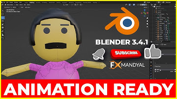 Rigging and animation in Blender 3D HINDI #blenderinhindi #learnblenderinhindi #fxmandyal