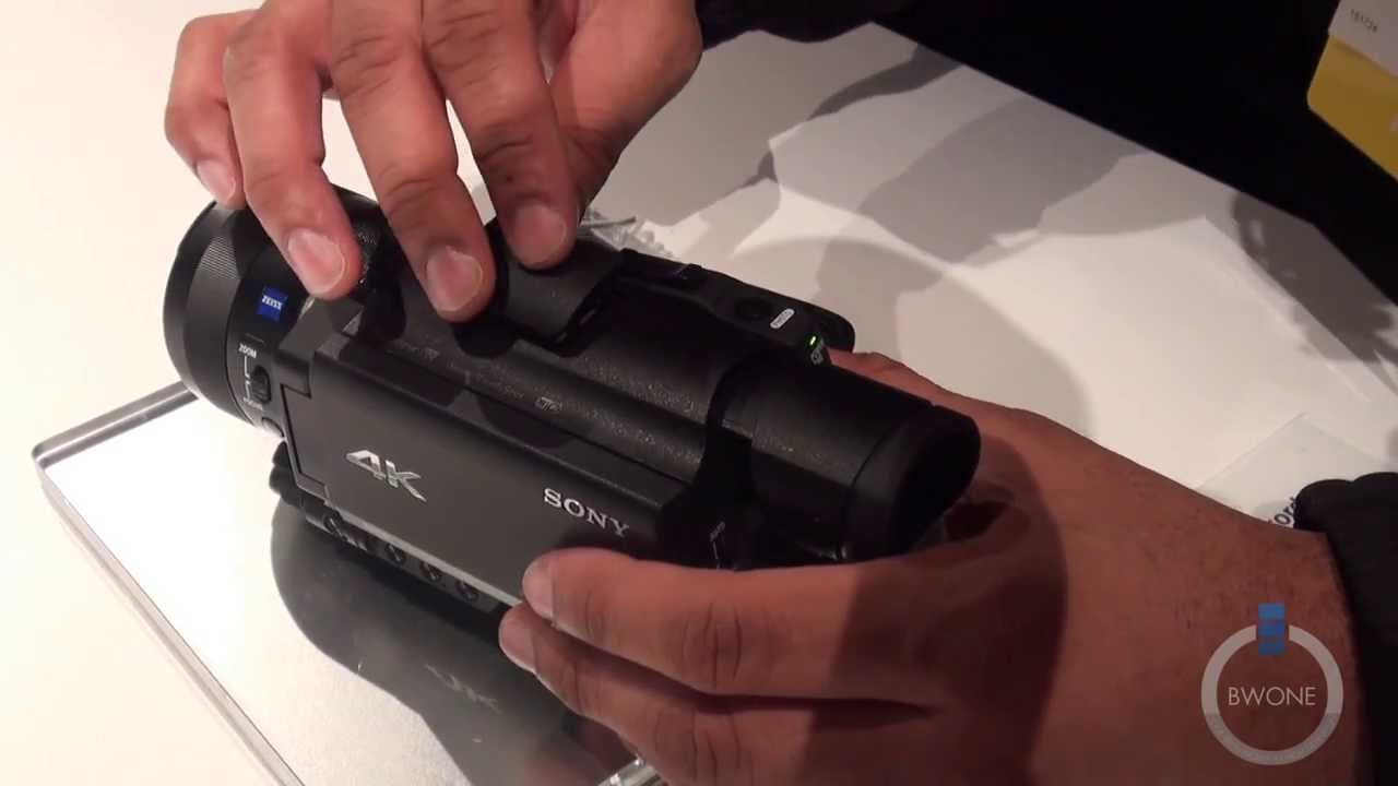 gaming logo Sony 4K Handycam FDR-AX100 Hands On