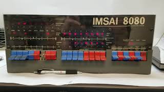 IMSAI 8080 first successful program running!