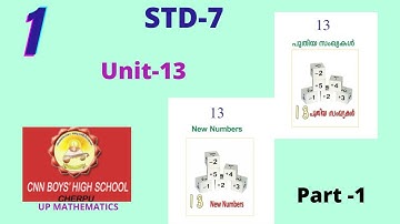STD-7 UNIT-13 NEW NUMBERS PART-1