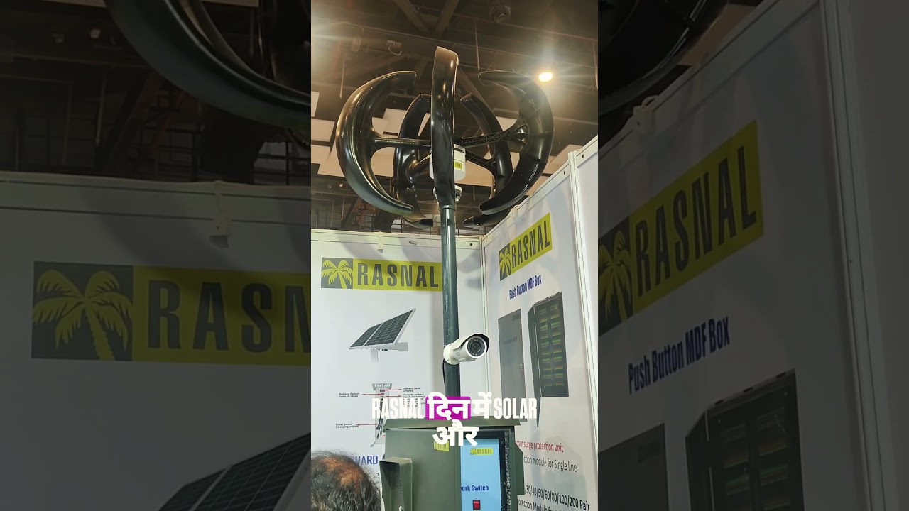 Wind Powered CCTV which can also be linked with Solar Panels. 