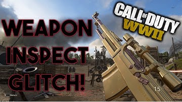 CODWWII: Weapon inspect glitch (Shoot instantly after sprinting)(Patched)