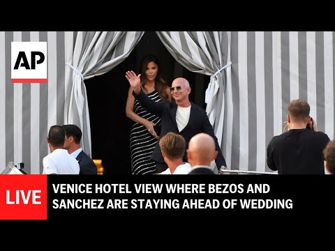 LIVE: View from Venice hotel where Jeff Bezos and Lauren Sanchez are staying ahead of their wedding