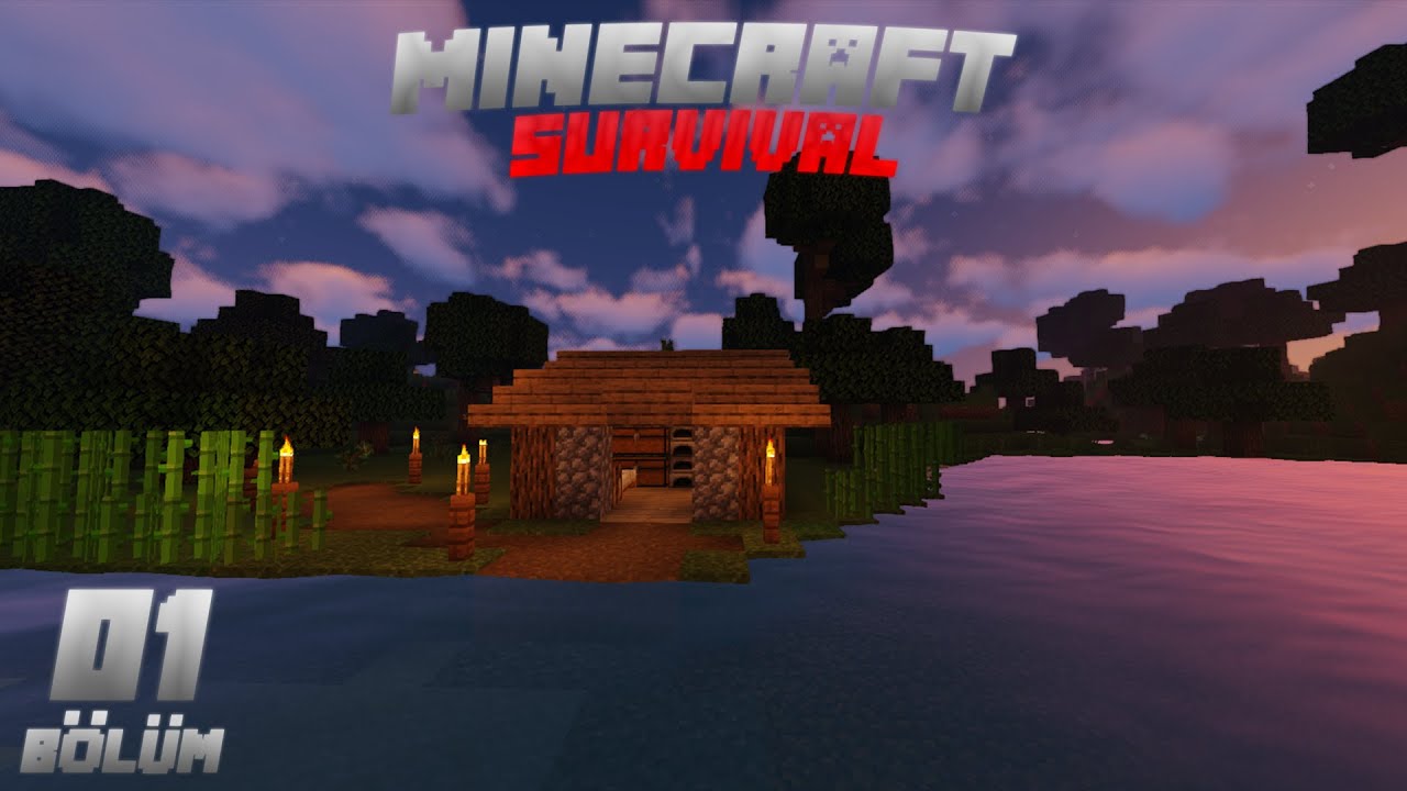 TEMEL İŞLER ve BAŞLANGIÇ BARAKASI! ┇Minecraft Survival ▹Bölüm 01