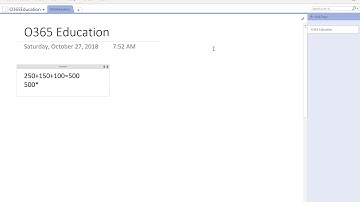 OneNote Tips and Tricks - Lesson 3 - Doing math on OneNote