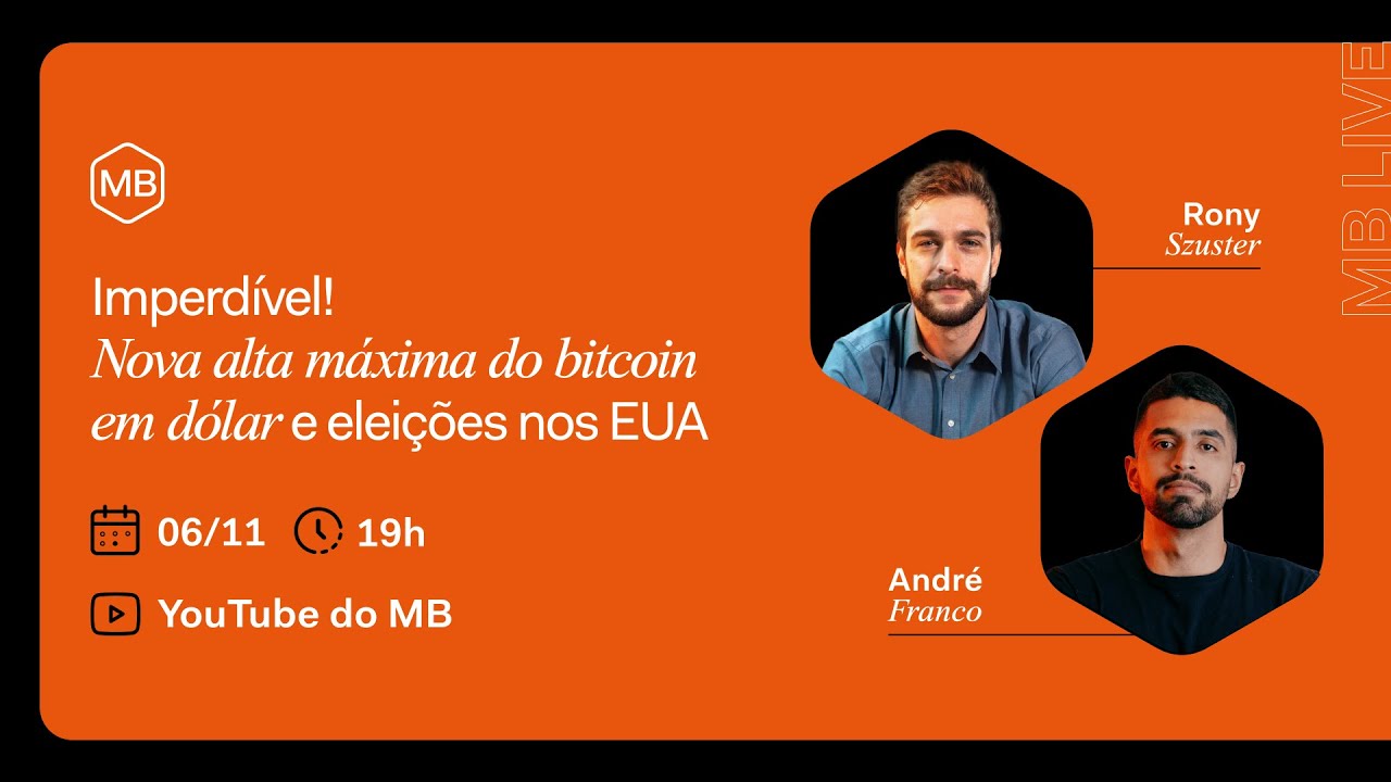 🔴 Nova ALTA MÁXIMA do bitcoin em DÓLAR e eleições nos EUA