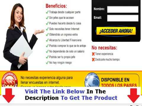 Ganar Dinero Llenando Encuestas Por Internet + DISCOUNT + BONUS video editing software free