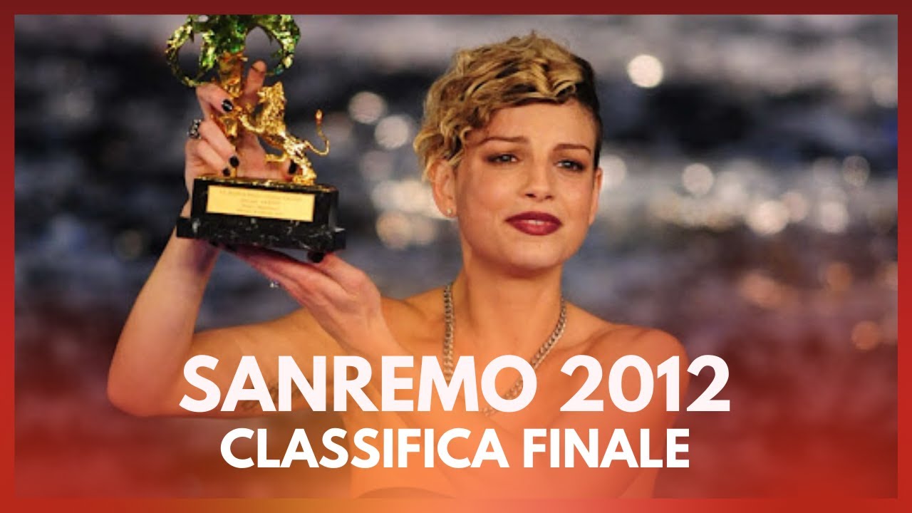 Sanremo 2012 - Tutte le canzoni in gara - Classifica finale