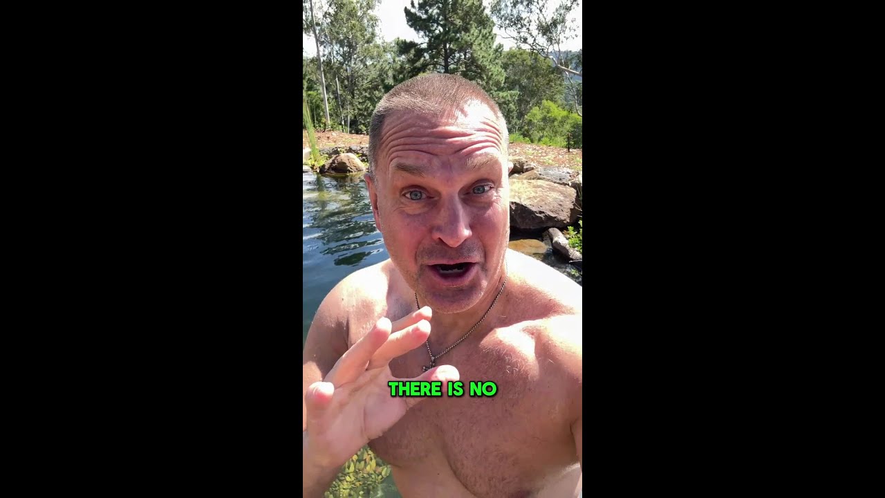 Swimming in a natural ecosystem pond 🤩🌊