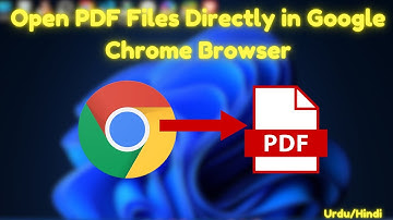 Open PDF Files Directly in Google Chrome Browser | Urdu/Hindi