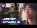 Laser hair tool triggers lockdown at Avalon Airport | 9 News Australia