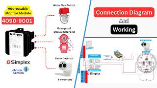 Simplex 4090-9001 Addressable Monitor Module Wiring Diagram | Water Flow &Beam Detector Connection Net Worth