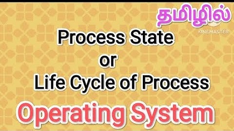 Process State or life cycle of Process | operating system in tamil,#process,#state,#lifecycle