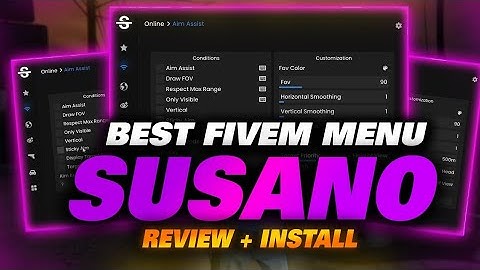 SUSANO Mod Menu Review GTA 5 RP #FiveM