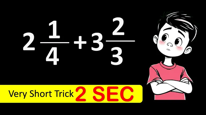 🔥""📏 Learn Math in Seconds! Super Easy Tricks Add Mixed Number Fractions in 3 seconds - Crazy Trick