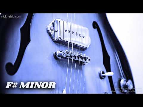 Blues Ballad Guitar Backing Track in F# Minor