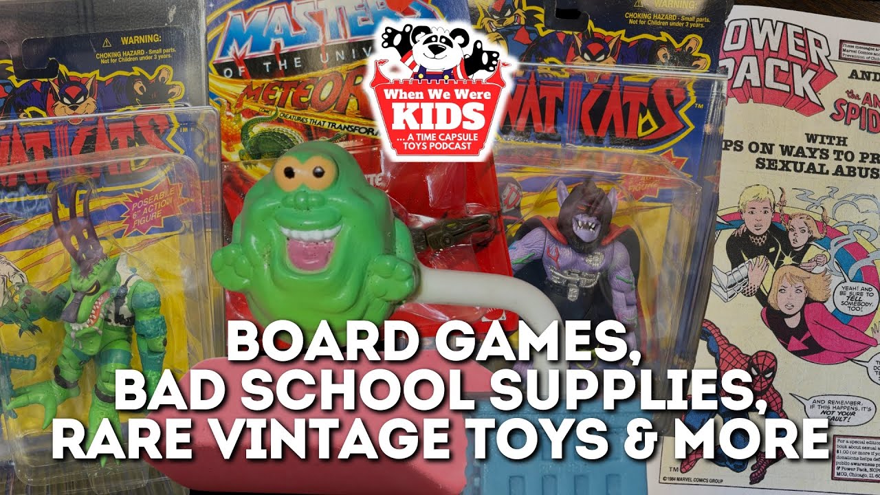 Board games, school supplies, Jolt Cola, Meteorbs, Swat Kats & more - When We Were Kids