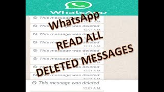 how to recall WhatsApp Messages how to read deleted message on whatsApp