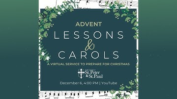 Invitation to the Advent Lessons and Carols service