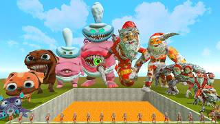 BIG HOLE LAVA NEW DARK PALS THE 1ST FLOOR MONSTER VS ALL GOO GOO GAGA SPARTAN KICKING in Garry's Mod