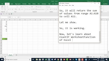 WorksheetFunction Application Object of Excel VBA
