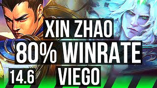 XIN ZHAO vs VIEGO (JNG) | 80% winrate, 11/2/13, Rank 13 Xin | TR Challenger | 14.6