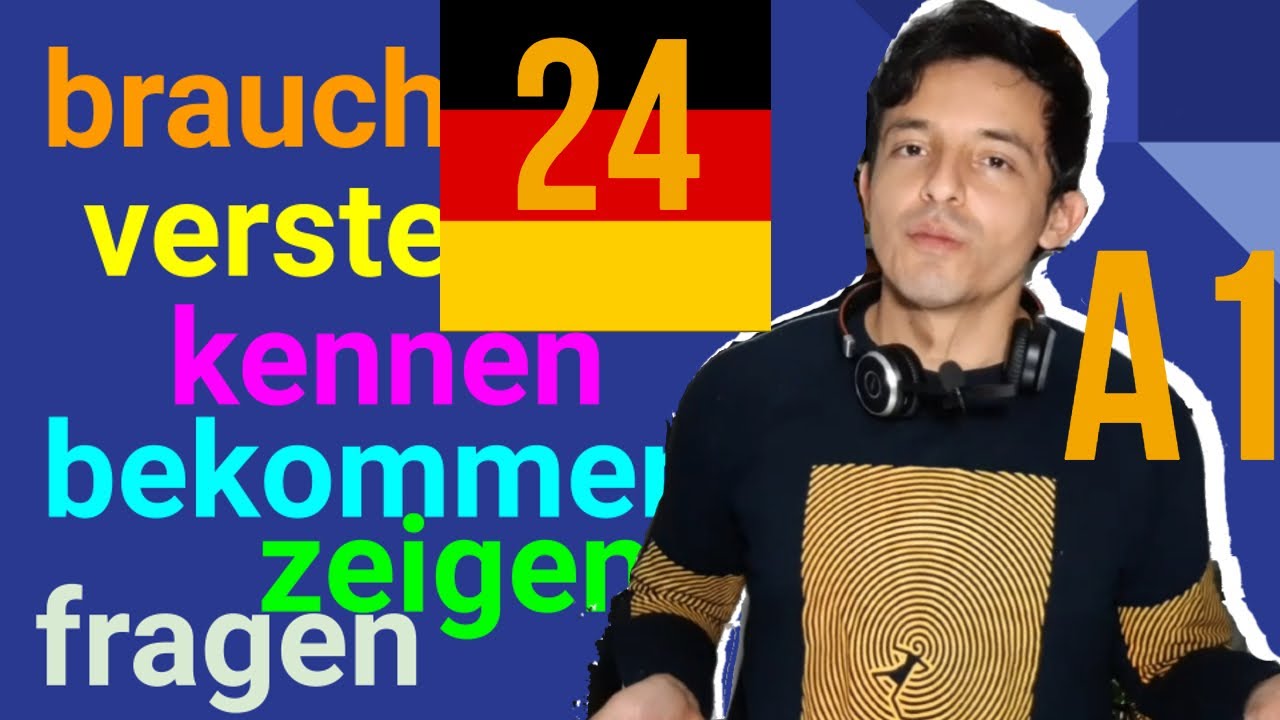 Los 50 verbos MAS IMPORTANTES (Parte 2)  - Aprender Alemán (Lección 24)