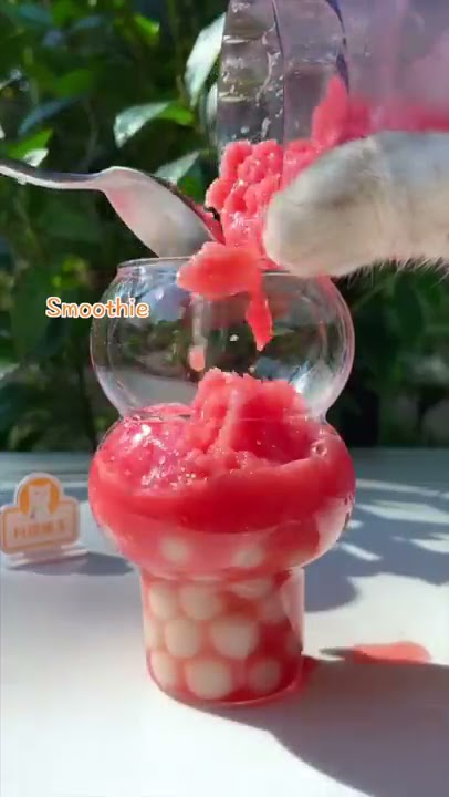 😍Cat Makes Watermelon Juice with Tapioca Pearls 😏😏 | Chef Cat Cooking TikTok #Shorts
