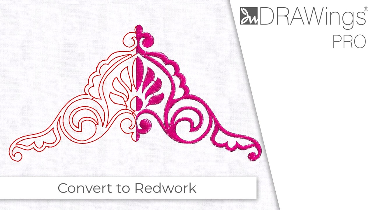 How to Convert Any Design into a Redwork Embroidery Design 1 YouTube player