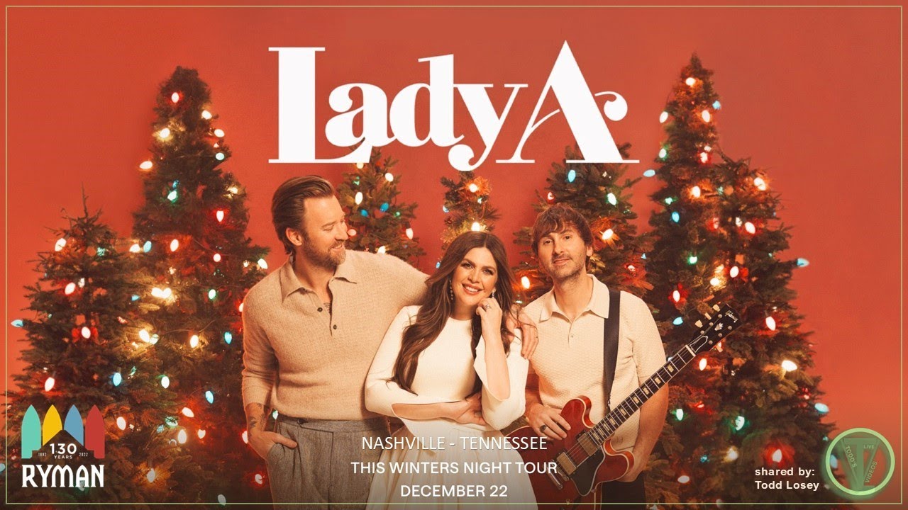 Cover Lady A - "I'll Be Home For Christmas/Winter Wonderland" - Nashville, TN - Ryman Auditorium