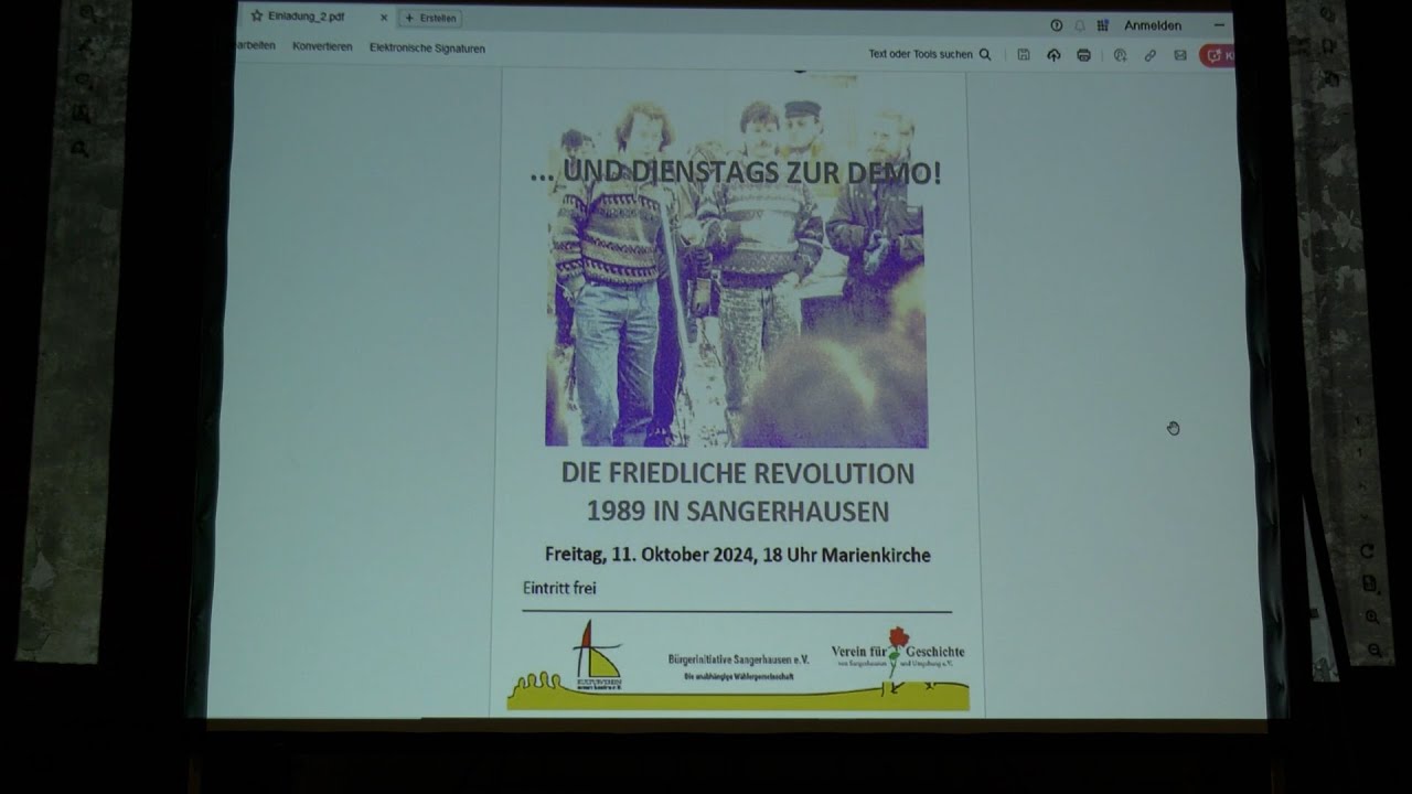 Die friedliche Revolution von 89 in Sangerhausen